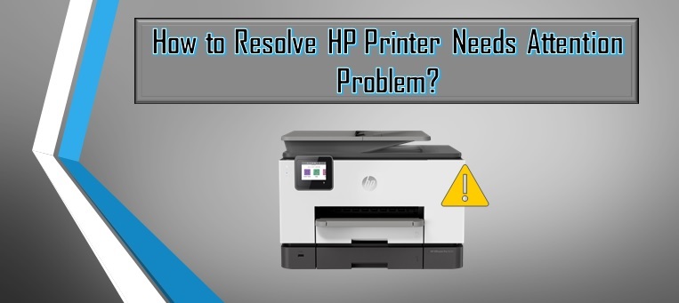 How to sort attention required message on HP printers?