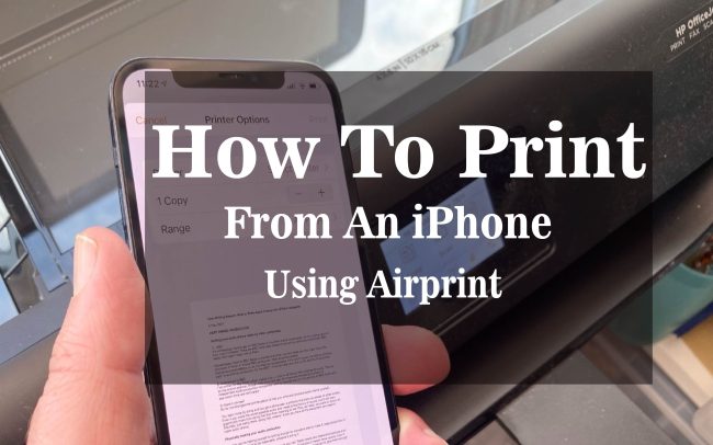 How To Print From An iPhone Using Airprint