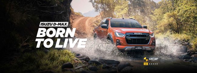 Orange Isuzu dmax car