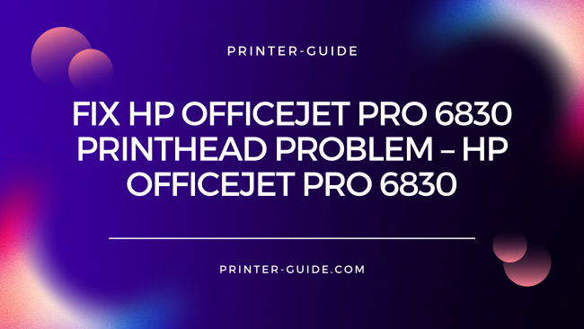 clean printhead hp 6830