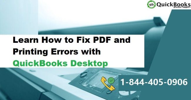 QuickBooks pdf and print errors