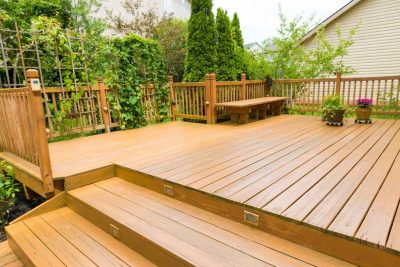 wooden deck terrace