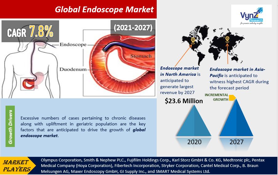Endoscope Market is Set to Witness for Stunning Growth by 2027 Covid-19 Analysis