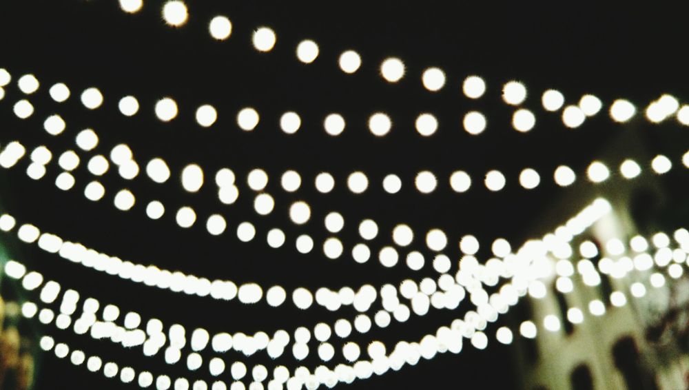 Bistro string lights