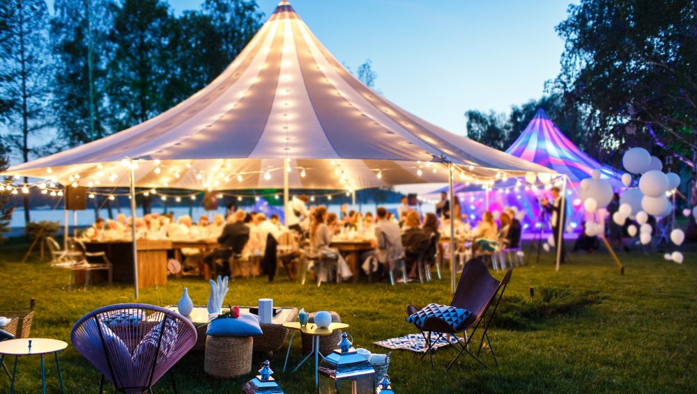 Layout of tent