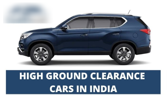 Car with high ground clearence