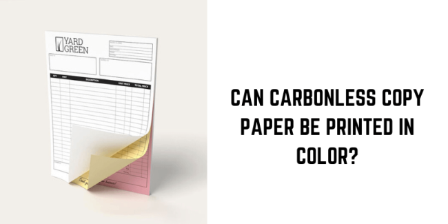 Carbonless Copy Paper