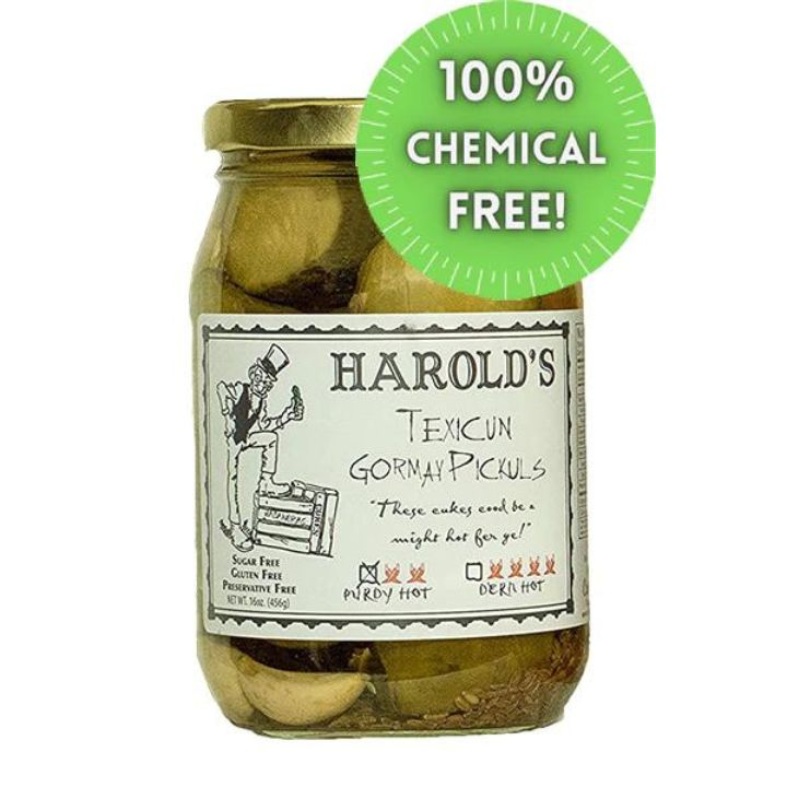 Enjoy Harold’s Purdy Hot Pickles Deliciously