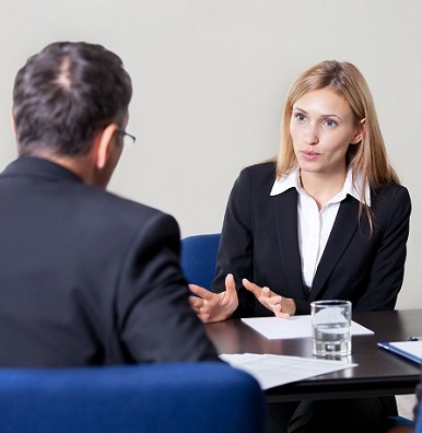 Sexual Harassment Pretty young black goat woman talking to a man