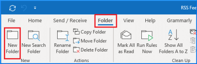 Select Folder tab